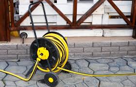 best hose reel cart with wheels to