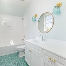 blue glass kids bathroom tiles design ideas