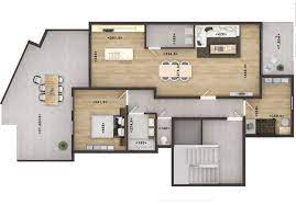 2d home floor plan rendering services