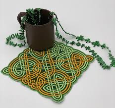 celtic mug rug