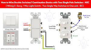 How To Wire Double Switch 2 Gang 1
