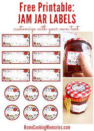 free printable jar labels for home