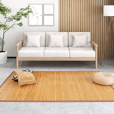 5 x 8 feet bamboo floor mat with anti