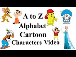 a to z alphabets cartoon characters
