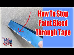 Masking Tape Stop Paint Bleed