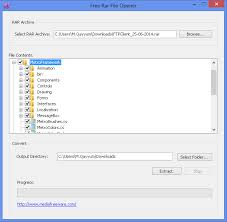 free rar file opener a freeware