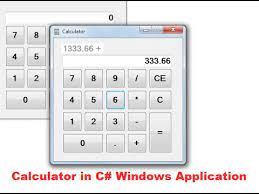 how to make a calculator in c windows