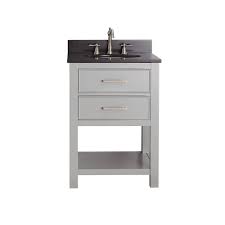Eclife 24 modern bathroom vanity sink combo units cabinet and sink stand pedestal with white square ceramic vessel sink with chrome bathroom solid brass faucet and pop up drain combo (a07b02) 376 $274 99 Avanity Brooks 24 In W X 22 In D X 35 In H Vanity In Chilled Gray With Granite Vanity Top In Black With White Basin Brooks Vs24 Cg A The Home Depot
