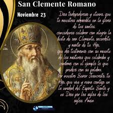 23 de NOVIEMBRE|| San Clemente Romano, Papa y mártir – Un Paso al Día