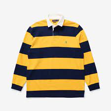 clic fit striped jersey rugby shirt