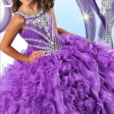 Sale Ritzee Girl Swarovski Pageant Gown Dress New