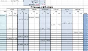 Best Photos Of Employee Work Schedule Template Printable