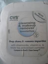 cvs cleansing and makeup remover towelettes