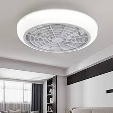 If the homeowners have a low roof and need ventilation for. Litfad Acrylic Flushmount Ceiling Light Circle Led Kids Bedroom Dimmable Ceiling Fan Light With 6 Clear Blades Modern Led Ceiling Lamp With Remote Adjustable Speed For Hotel Living Room White Amazon Com