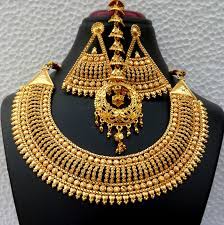 indian 22k gold plated bollywood long