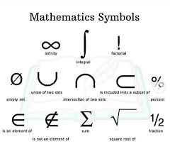 The following list of mathematical symbols by subject features a selection of the most common symbols used in modern mathematical notation within formulas, grouped by mathematical topic. Msc Mathematics Mathematical Symbols Facebook