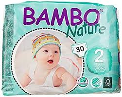 Bambo Nature Premium Baby Diapers Small Size Monthly Pack 180 Count For Infant 1 3 Months Super Absorbent And Eco Friendly