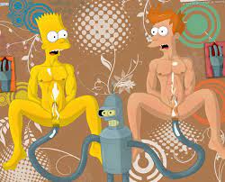 Bart Simpson and Bender Bending Rodriguez Penis Gay Threesome > Your  Cartoon Porn