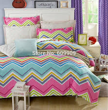 colorful chevron bedding full