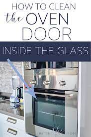 how to clean the glass oven door