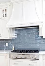 Blue Tile Backsplash Kitchen