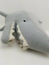 Shark Head Wall Mount Decor Plush