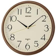 Seiko Qxa695b Og Brown Wall Clock