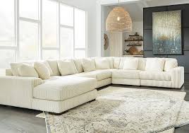 lindyn ivory 6pc laf chaise sectional