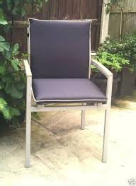 Black Garden Chair Cushion