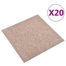 carpet floor tiles 20 pcs 5 m² 50x50 cm