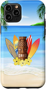 Amazon.com: iPhone 11 Pro Hawaii Tiki Surfing Surf Surfboard Surfer Case :  Cell Phones & Accessories
