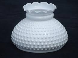 Hobnail Milk Glass Shade For Student