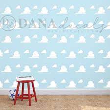 Toy Story Inspired Cloud Pattern Wall