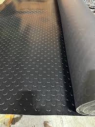 plate pvc rubber black flooring matting
