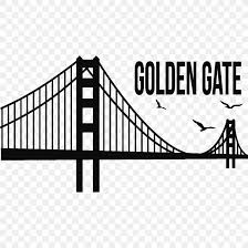 golden gate bridge decal sticker clip