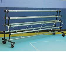safety storage rack 6 rollers gym