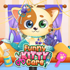 funny kitty care play for free
