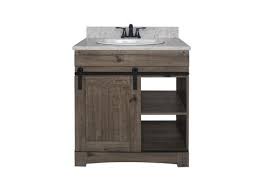 It's necessary to know about the type of bathroom sink. Dakota 30 W X 21 5 8 D Sliding Barn Door Bathroom Vanity Cabinet At Menards