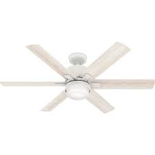 indoor matte white smart ceiling fan