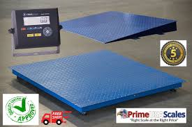 4x4 floor pallet scale 5 000 lb with 48