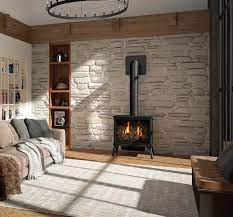 freestanding gas fireplace stove