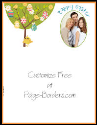 Free Easter Border Customizable And Printable