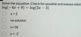 Answered Solve The Equation Check For