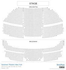 gershwin theatre new york seating chart