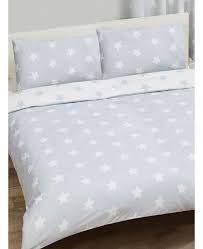 grey and white stars double duvet cover