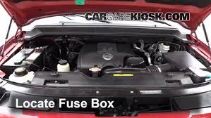 Once the fuse box is located check the legend on the lid to determine the correct fuse to check. Blown Fuse Check 2004 2015 Nissan Armada 2009 Nissan Armada Se 5 6l V8 Flexfuel