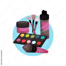 visagiste profession icon makeup tools