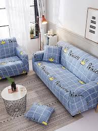 plaid pattern sofa slipcover 1pc