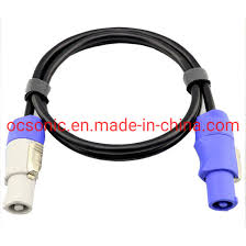 China Led Power Cable Waterproof 3 Core Power Cord Speaker Cable Xlr Plug Speakon Male To Male For Stage Light Beam Lamp Cable China Male Speakon To Speakon Cables Waterproof 3 Core Power