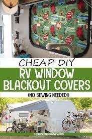Proper ventilation is also essential if using a waterproof cover, as moisture buildup can cause as much or more damage than the cover will prevent. How To Diy Rv Blackout Window Covers For Your Rv Or Camper No Sewing Involved The Crazy Outdoor Mama